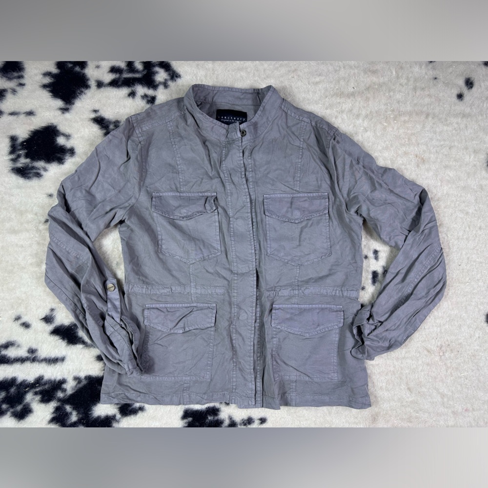 Sanctuary Women's Gray Button Up Light weight Jacket Size Medium